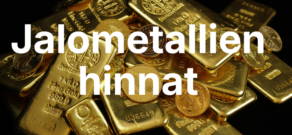 Nyt myös kullan, hopean ja platinan hinnat löytyvät Osakemarkkinat.fi-palvelusta